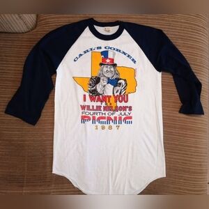 Vintage Willie Nelson Uncle Sam Picnic Tee Size Medium